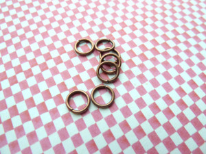 Jump Rings Vintage Copper 7x1mm