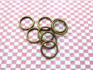 Jump Rings Antique Bronze 12x1mm