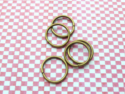 Jump Rings Antique Bronze 16x1mm