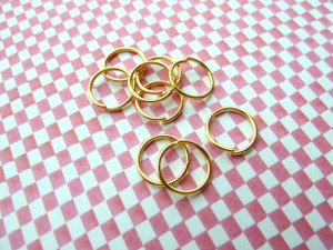 Jump Rings Gold 10x0.9mm