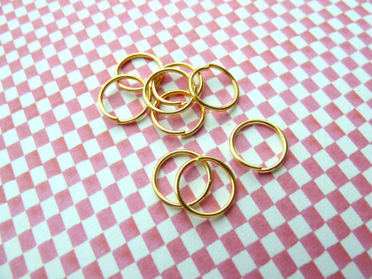 Jump Rings Gold 10x0.9mm