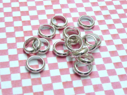 Jump Rings Silver D-Wire 6.5x2mm