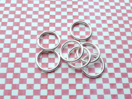 Jump Rings Silver 12x1.2mm