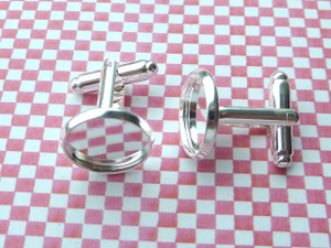 Shallow Cufflinks with 14mm Round Cup
