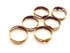 Pad rings antique bronze - small