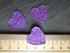 Heart shaped sparkled Resin Cabochons 21mm