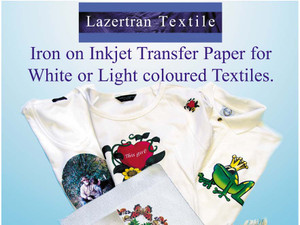 Lazertran Inkjet Light Cloth Transfer Paper for Fabric