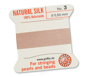 Griffin Beading Silk 0.5mm - Light Pink