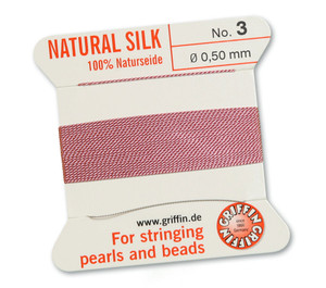 Griffin Beading Silk 0.5mm - Dark Pink