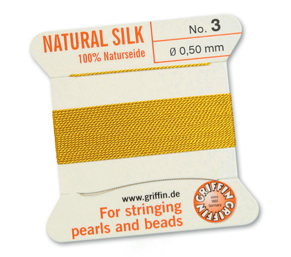 Griffin Beading Silk 0.5mm - Yellow