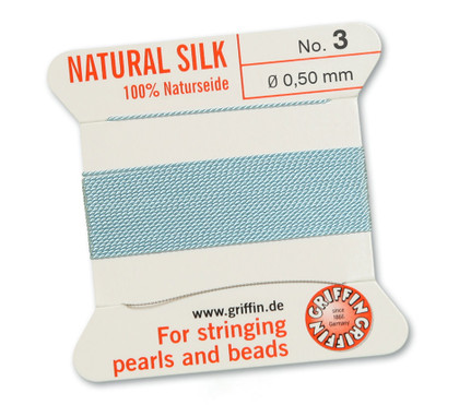 Griffin Beading Silk 0.5mm - Turquoise