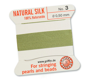 Griffin Beading Silk 0.5mm - Jade Green