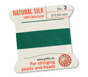 Griffin Beading Silk 0.5mm - Green