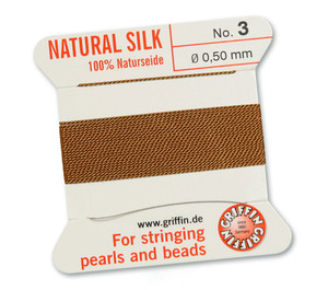 Griffin Beading Silk 0.5mm - Carnelian