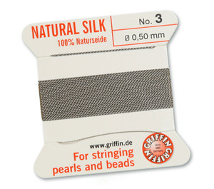 Griffin Beading Silk 0.5mm - Grey