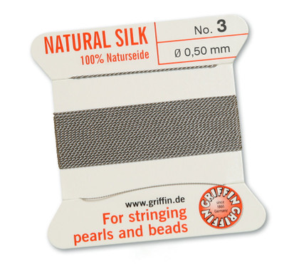 Griffin Beading Silk 0.5mm - Grey