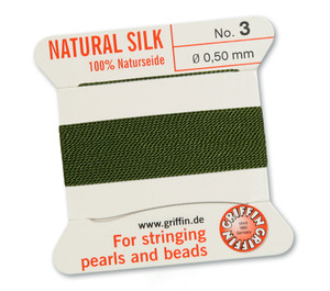 Griffin Beading Silk 0.5mm - Olive