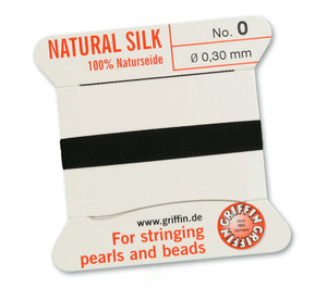Griffin Beading Silk 0.3mm - Black