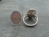 Oval Ring Blanks, 18x25mm Silver or Bronze
