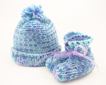 Baby Boo Booties and Hat