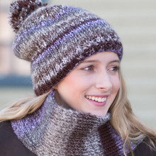 Slouchy Double Knit Hat & Scarf