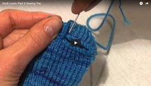 Sock Loom - Sewing the Toe