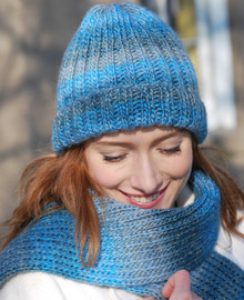 Ribbed Hat and Scarf