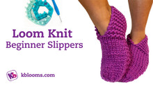 Loom Knit Beginner Slippers