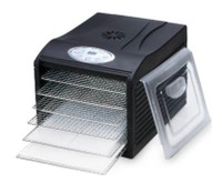 SAMSON SILENT 6 TRAY DEHYDRATOR WITH STAINLESS STEEL TRAYS