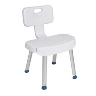 Bathroom Safety Shower Chair with Folding Back By Drive