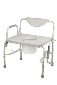 Bariatric Drop Arm Bedside Commode Chair By Drive