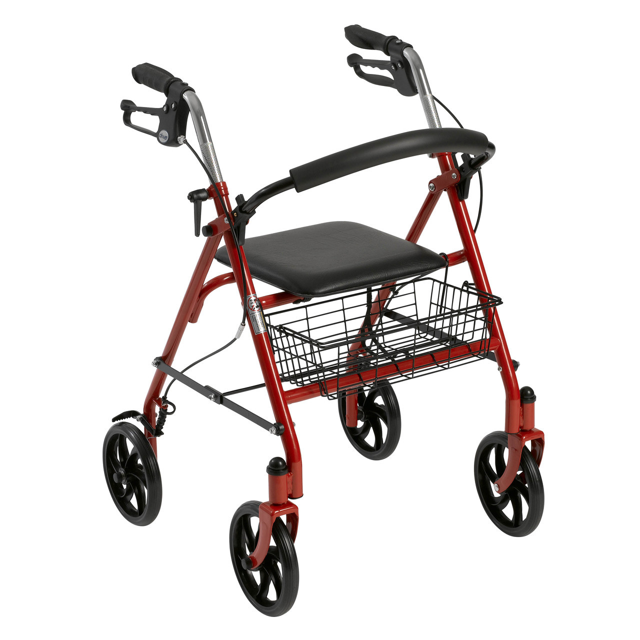 Four Wheel Walker Rollator with Fold Up Removable Back Support By Drive -  Choice Mobility
