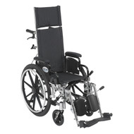 Viper Plus Light Weight Reclining Wheelchair with Elevating Leg rest and Flip Back Detachable Arms By Drive