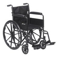 Silver Sport 1 Wheelchair with Full Arms and Swing away Removable Footrest By Drive