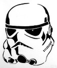 Star Wars Stormtrooper Black Vinyl Window Decal