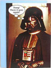 Star Wars Hallmark Darth Vader "Helmet Fogs" Greeting Card w/envelope