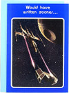 1977 Star Wars X-Wing / Vader TIE Fighter Written Sooner Greeting Card
