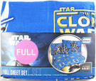 Star Wars Clone Wars Sheet Set (1 Flat, 1 Fitted, 2 Pillowcases) Full.