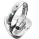13/16" 925 Silver Gold Drusy Face Heart us 9 Titanium Ring