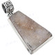 1 5/16" 925 Sterling Silver Druzy us Pendant