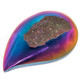 Cabochon Window Drusy 1 3/8"(35mm) Titanium Rainbow