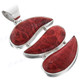 1 3/4" Red Coral us Silver Pendant