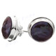 9/16" 925 Silver Freshwater Coin Pearl Peacock Earrings