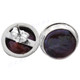 9/16" 925 Silver Freshwater Coin Pearl Peacock Earrings