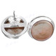 9/16" 925 Silver Biwa Freshwater Pearl Peach Post Earrings