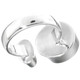 1" 925 Sterling Silver Opal White Mabe Pearl Face us 6 Ring