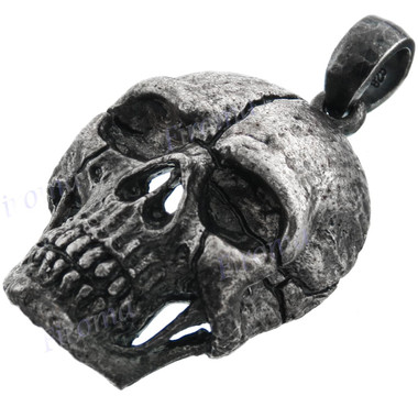 1 3/4" 925 Sterling Silver Skull us Pendant