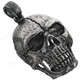 1 3/4" 925 Sterling Silver Skull us Pendant