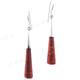 1 3/8" 925 Sterling Silver Genuine Red Coral Drop Earrings