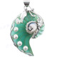 3" 925 Silver Freshwater Pearl Nautilus Shell Pendant